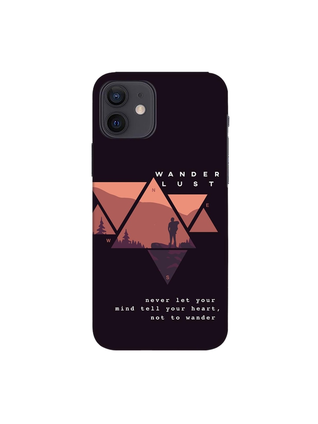

Bewakoof Black Printed iPhone 12 Mobile Cover