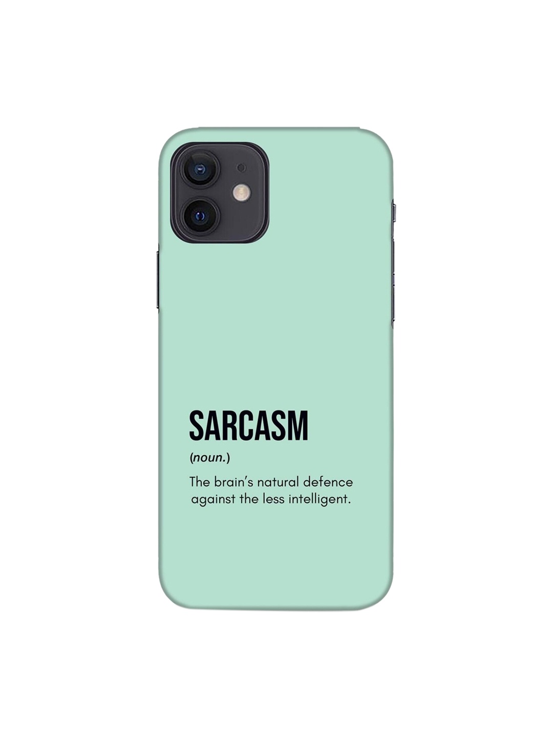 

Bewakoof Sea Green Printed Sarcasm iPhone 12 Back Case