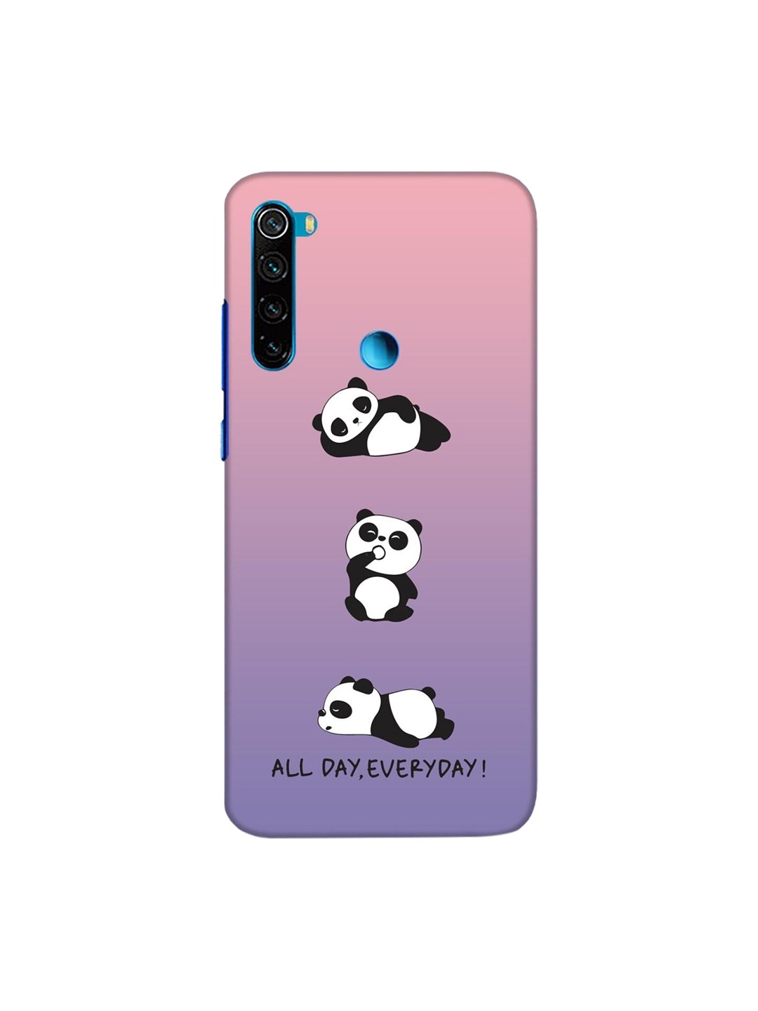

Bewakoof Purple Panda Day Printed Xiaomi Redmi Note 8 Back Case