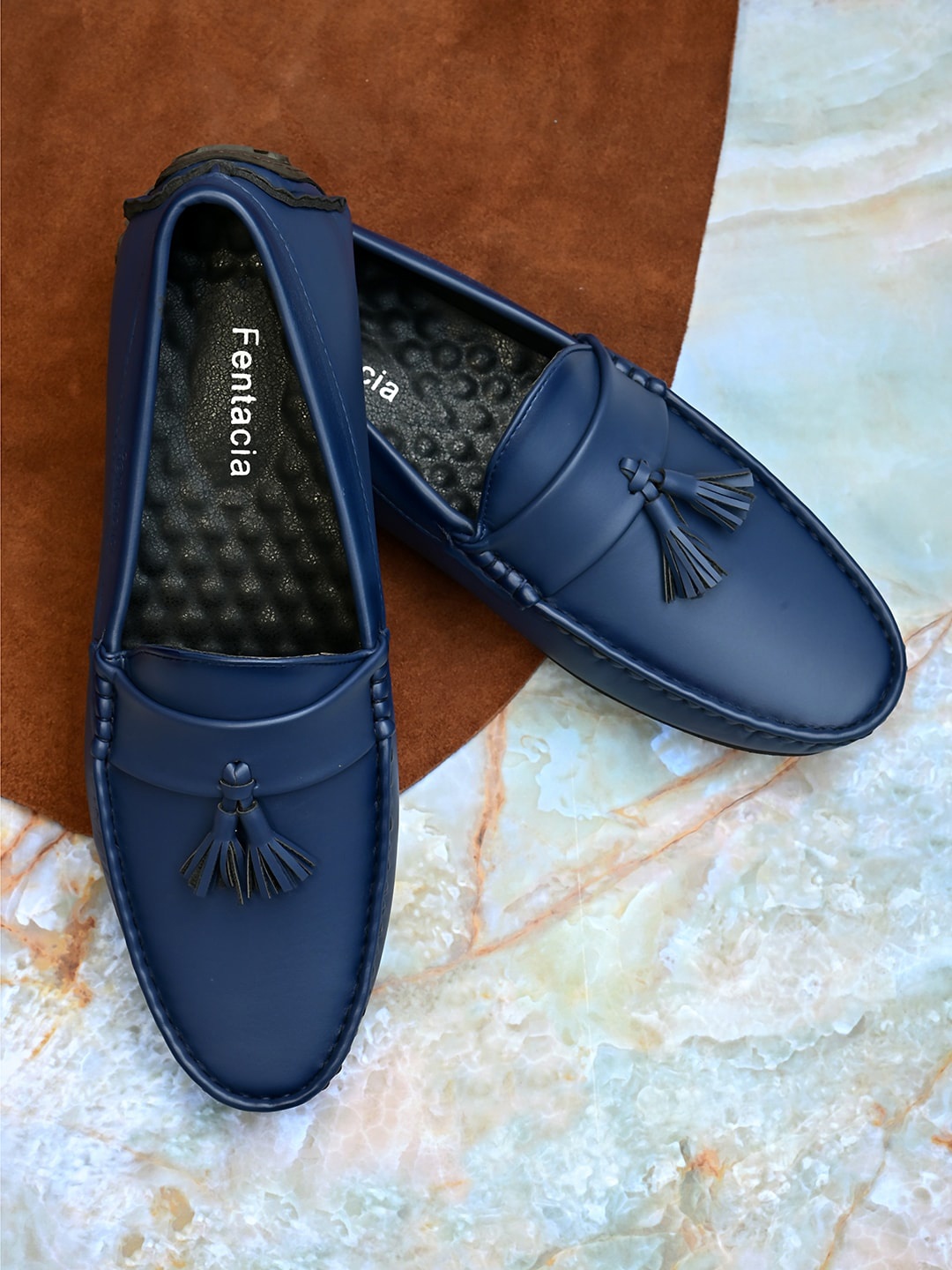 

Fentacia Men Blue Loafers with Anti-Skid Rubber Sole