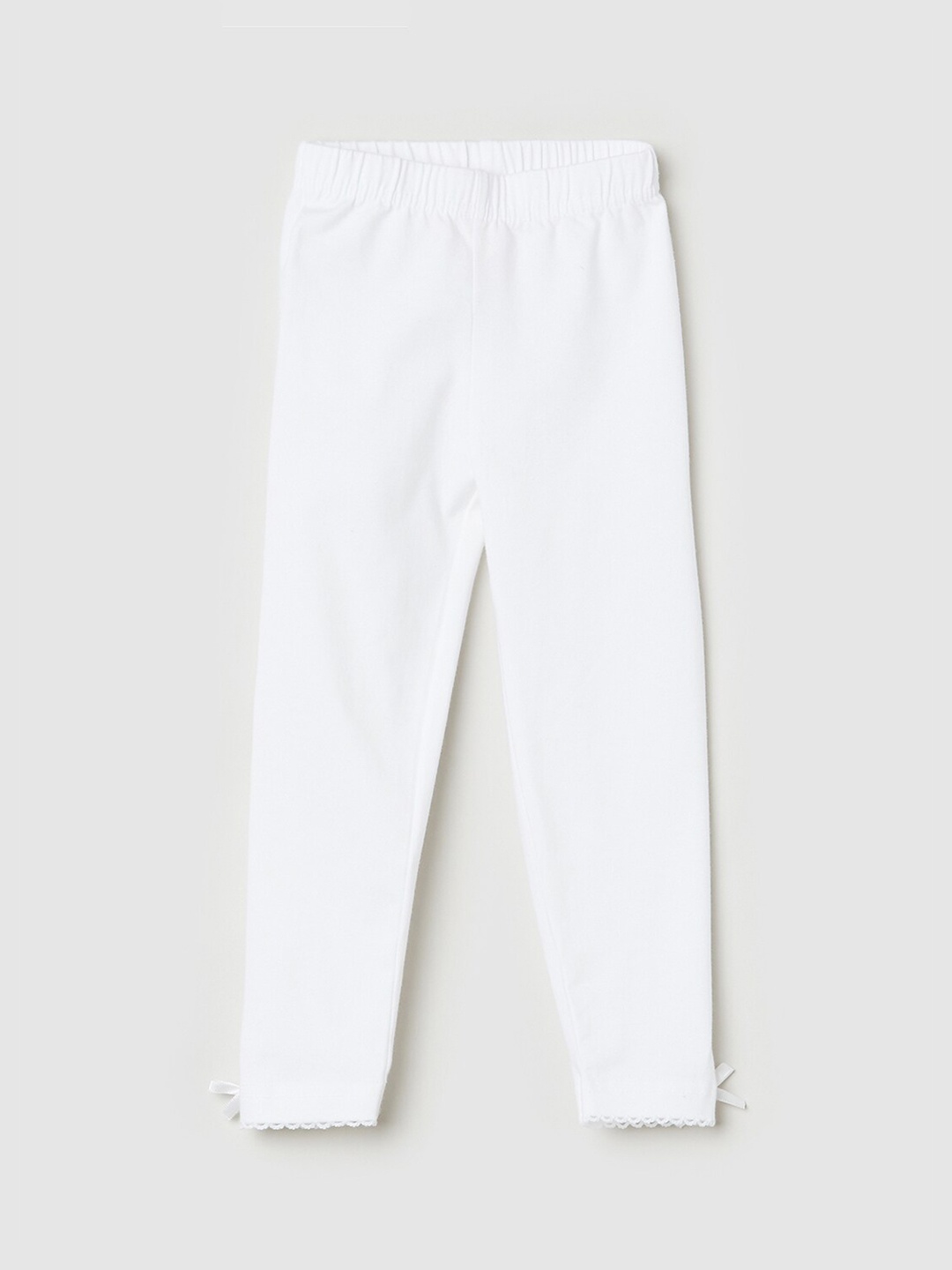 

max Girls Beige Solid Leggings