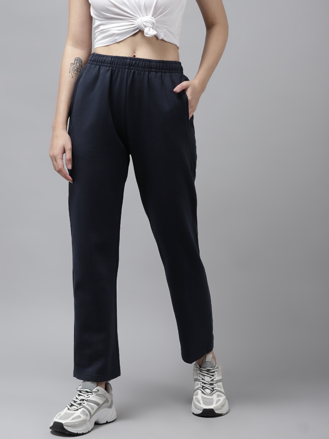 

Cayman Women Navy Blue Regular Fit Track Pant