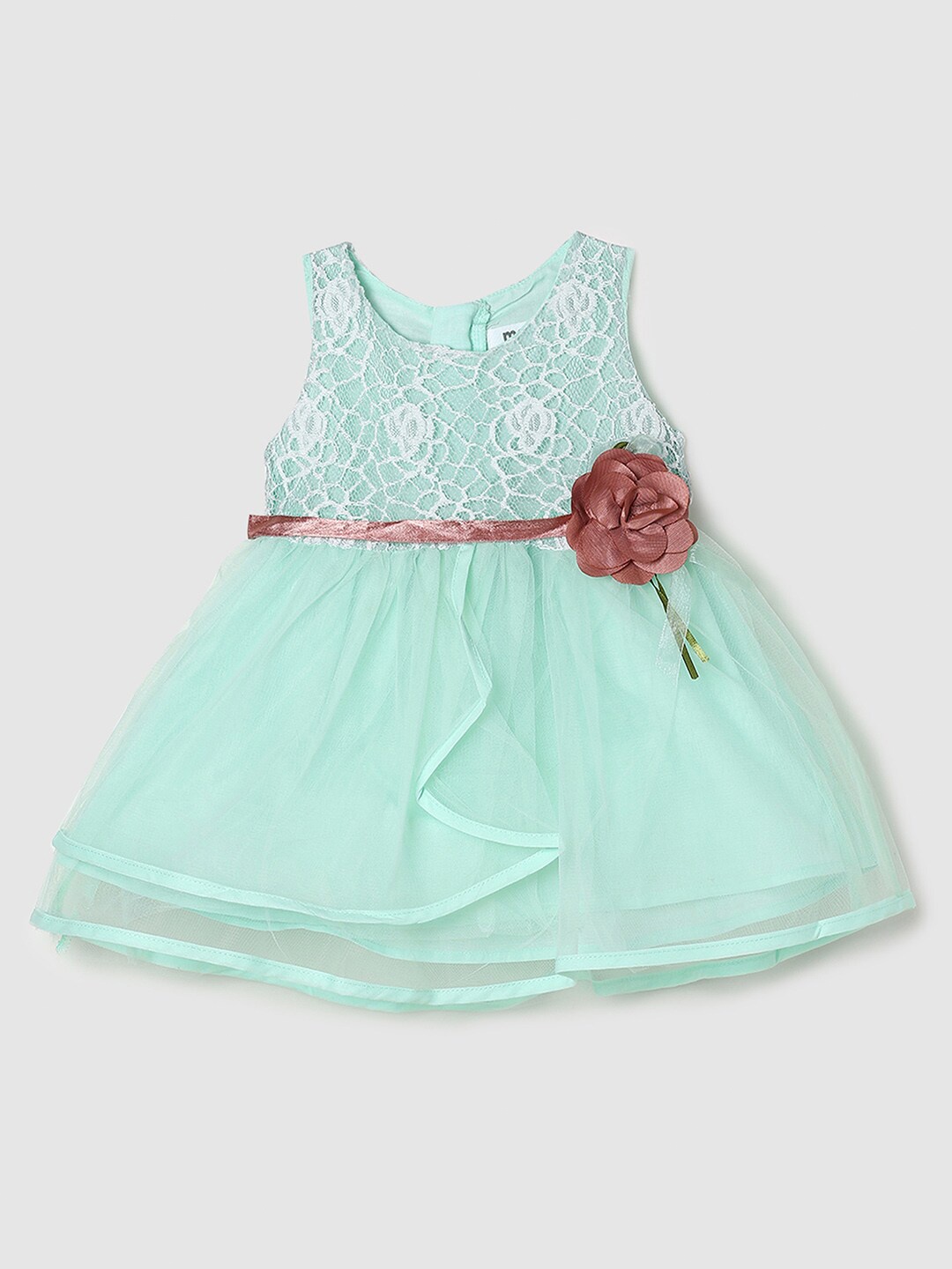 

max Girls Green Net Dress