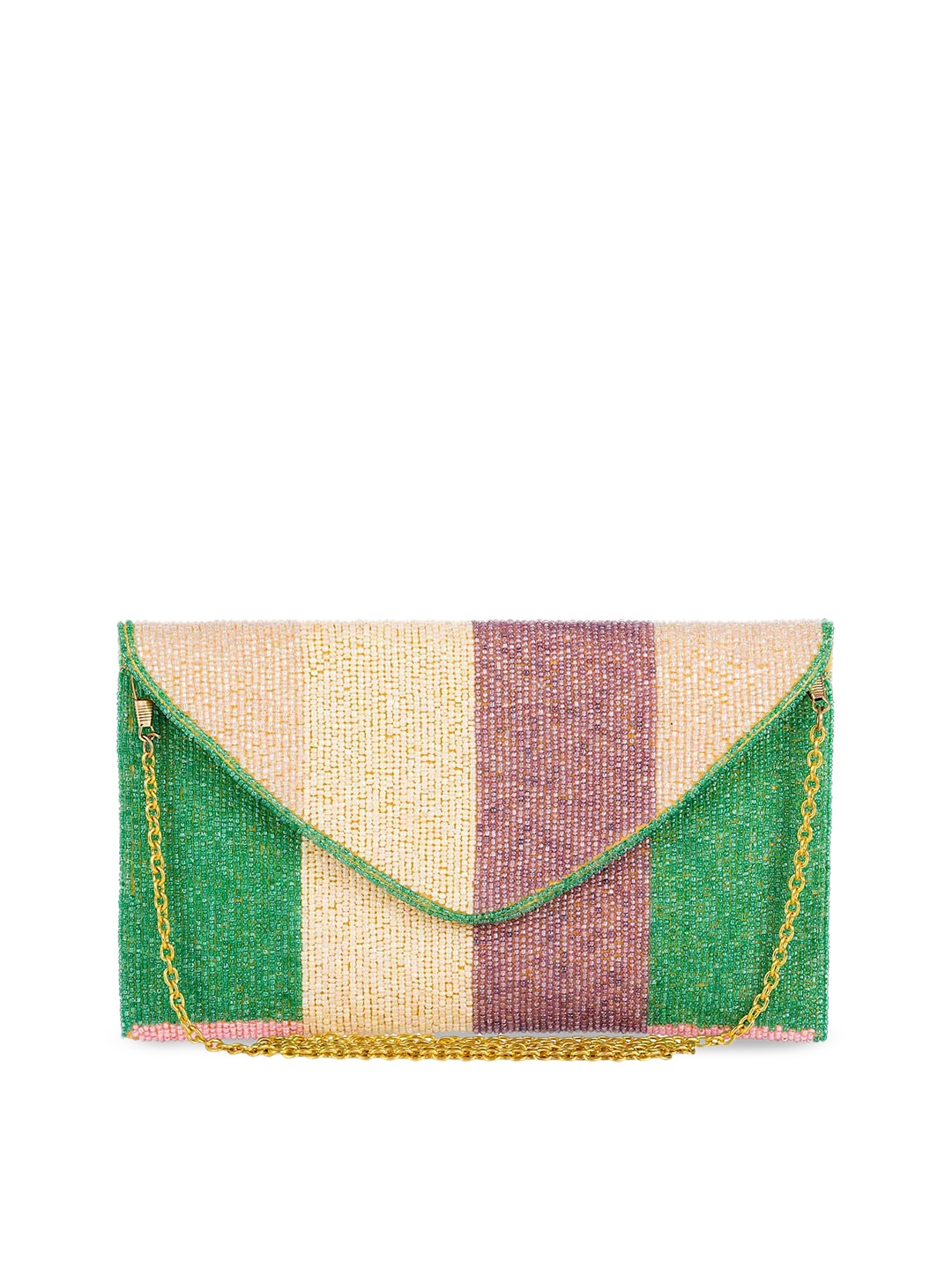 

Tarini Nirula Women Multicolored Color blocked Swagger Sling Bag, Multi