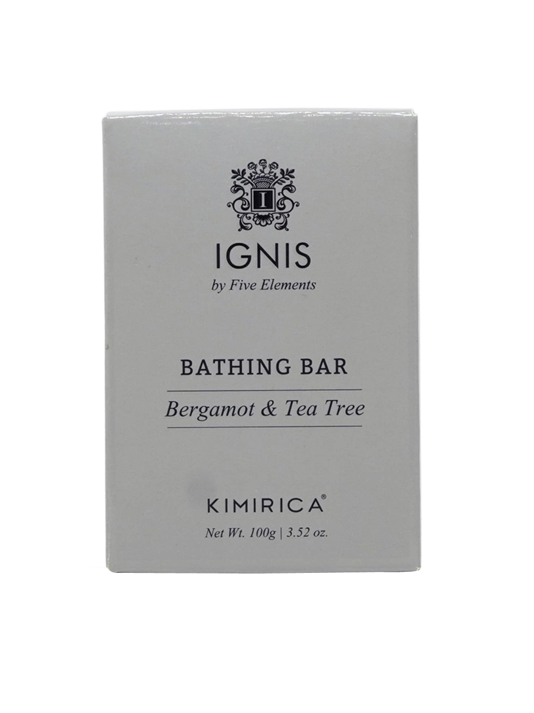 

Kimirica Ignis Bergamot and Tea Tree Bathing Soap Bar 100g, White