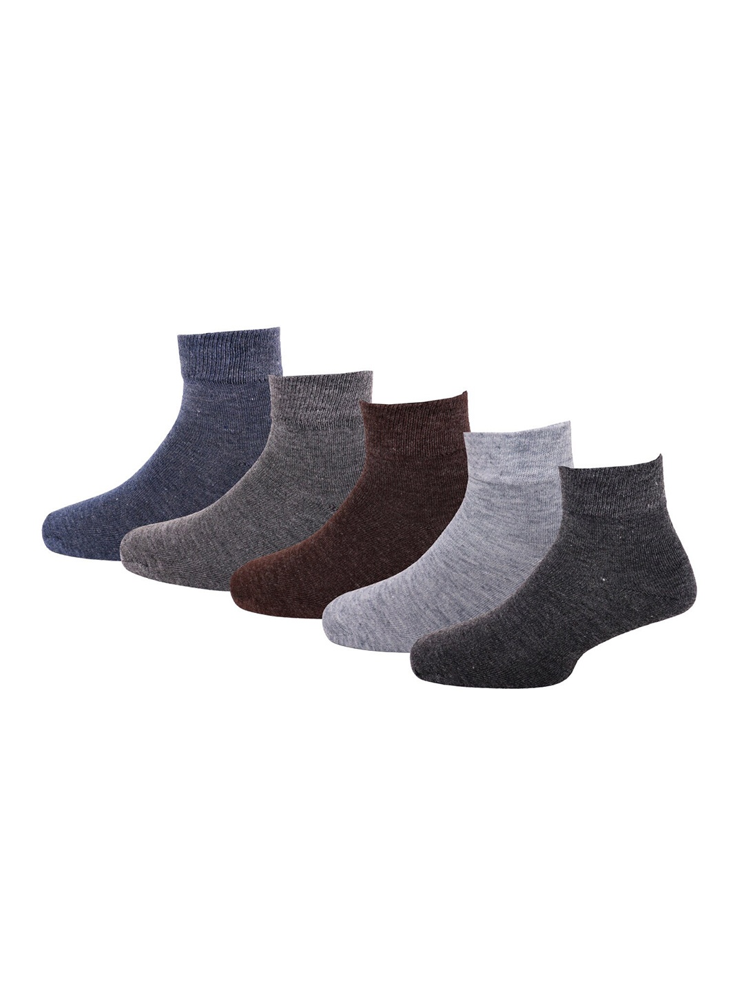 

RC. ROYAL CLASS Men Multicolor Pack Of 5 Solid Ankle-Length Socks, Multi
