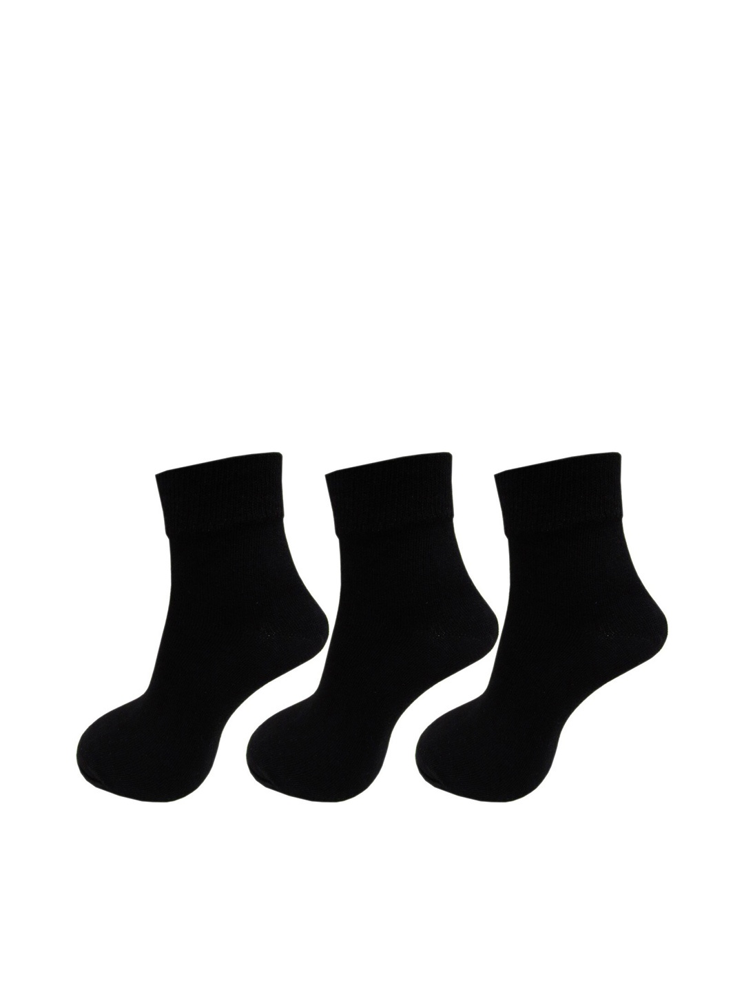 

RC. ROYAL CLASS Men Pack Of 3 Solid Ankle-Length Socks, Black