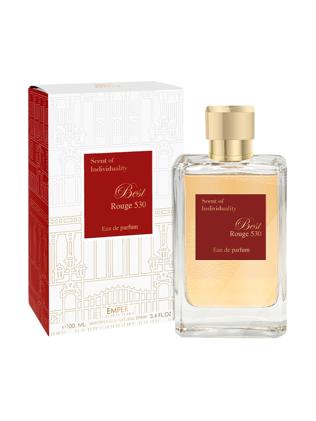 

Emper Best Rouge 530 Eau De Parfum 100ml, Transparent