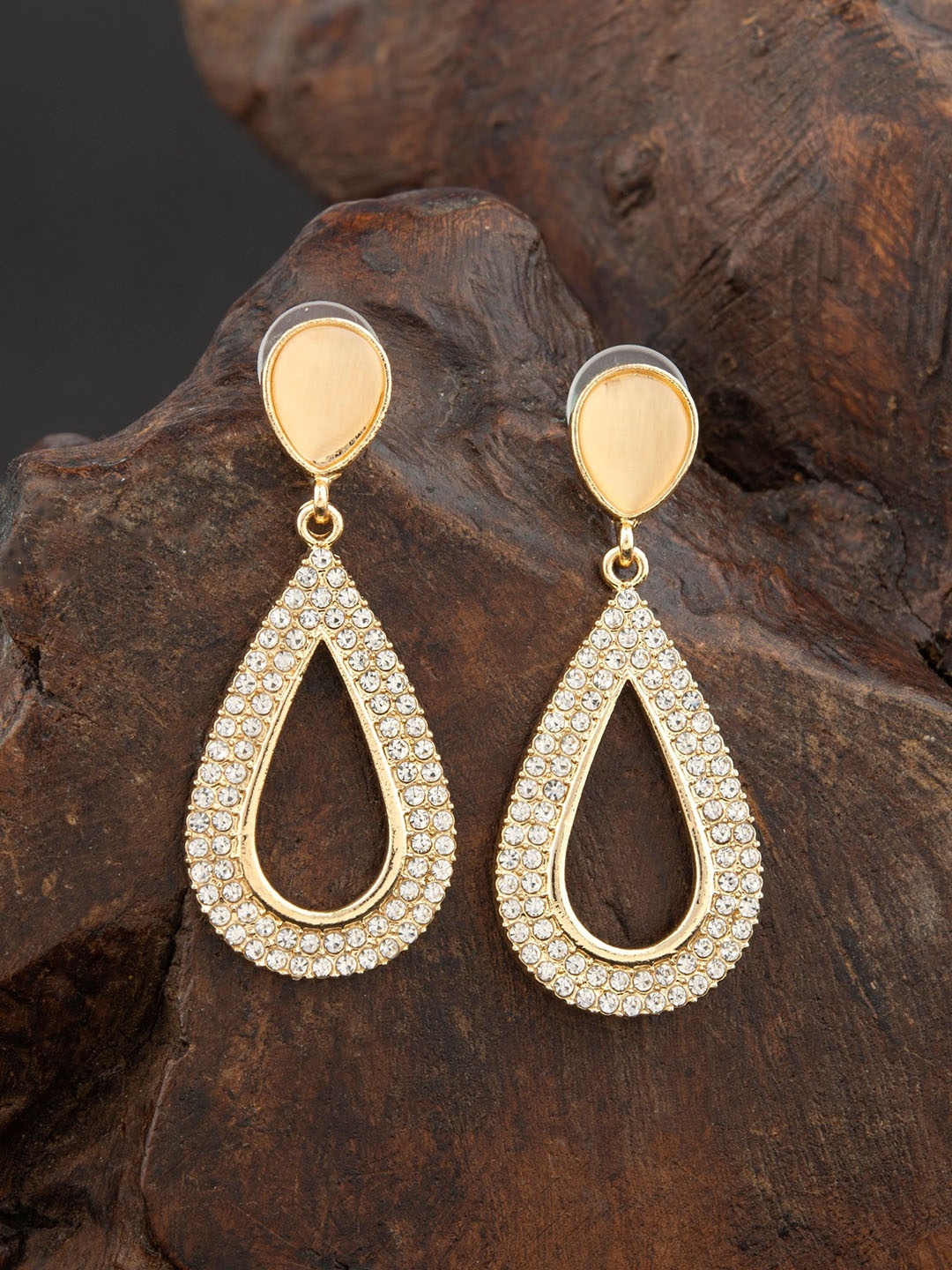 

E2O Gold Plated Contemporary Drop Earrings