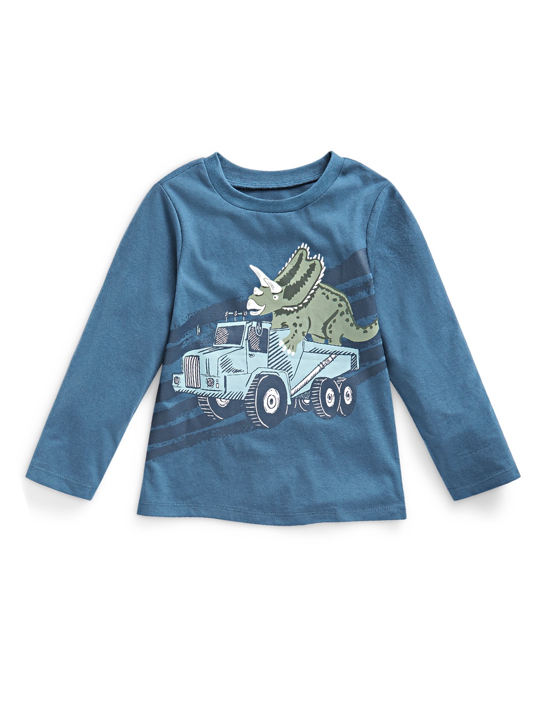 

Macy's First Impression Boys Blue & Green Graphic Printed T-shirt