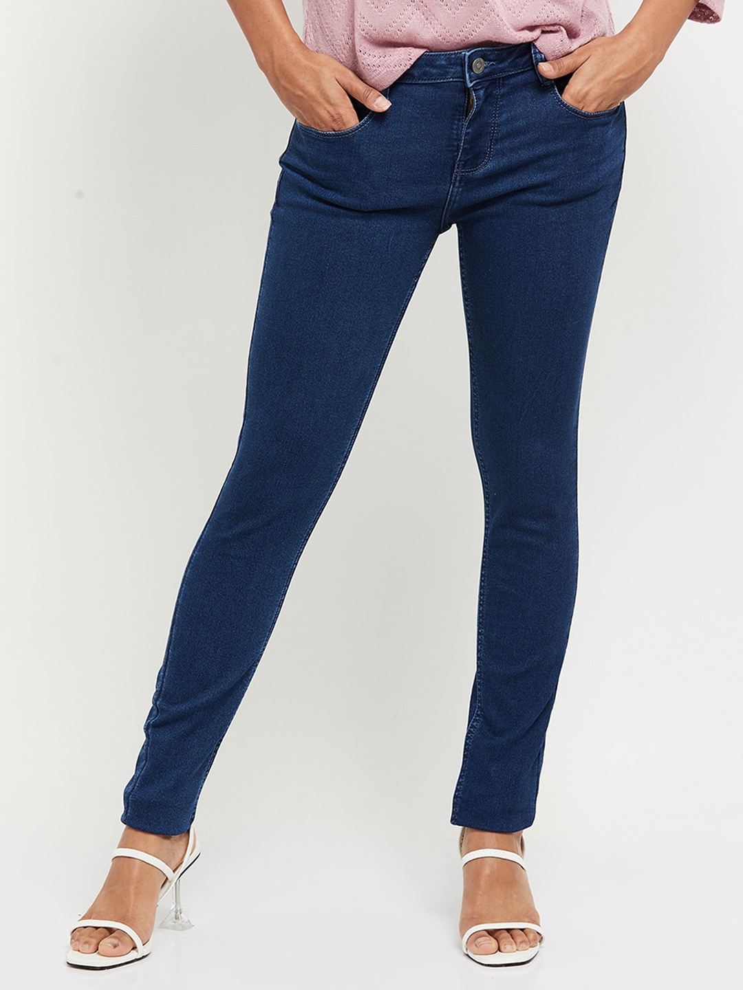 

max Women Blue Slim Fit Jeans