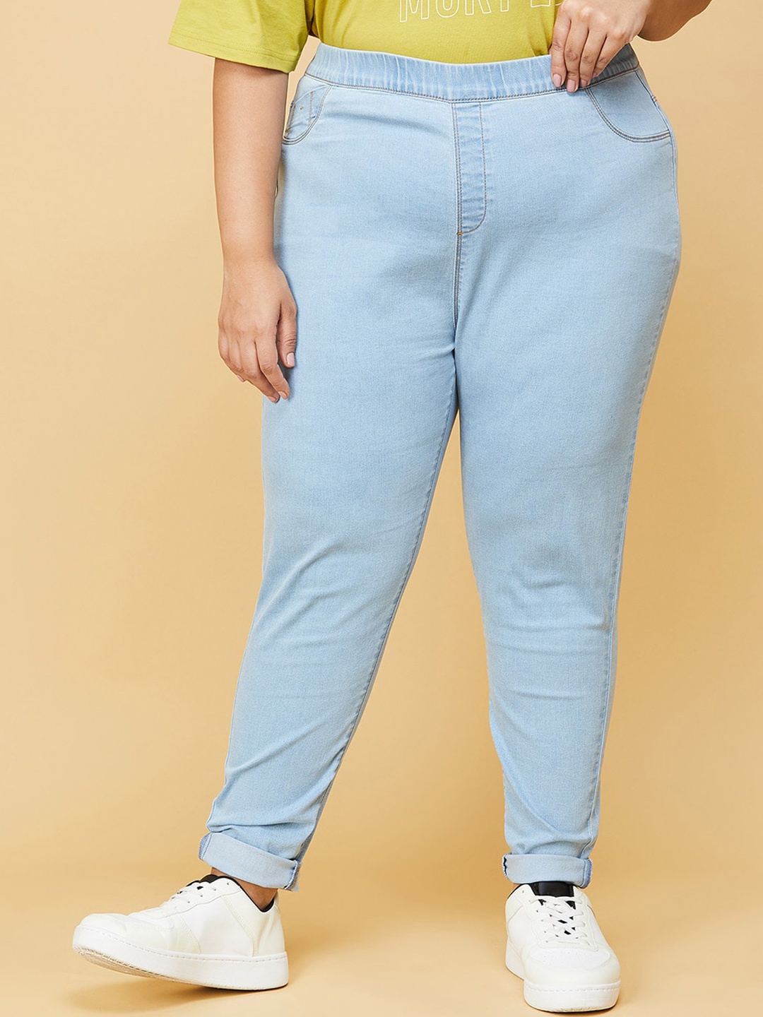 

max Women Blue Slim Fit Jeans Plus size