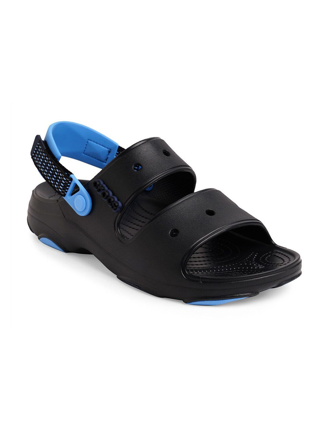 

Crocs Unisex Black & Blue Comfort Sandals