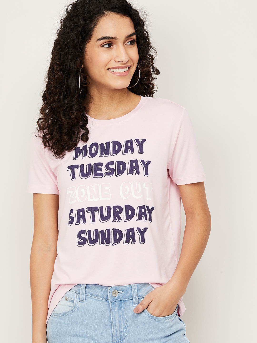 

Ginger by Lifestyle Purple Printed Top