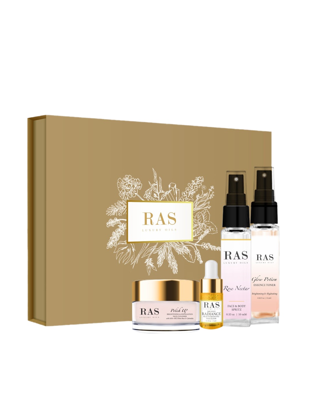 

RAS LUXURY OILS Glow-Boosting Beauty Gift Set, Cream