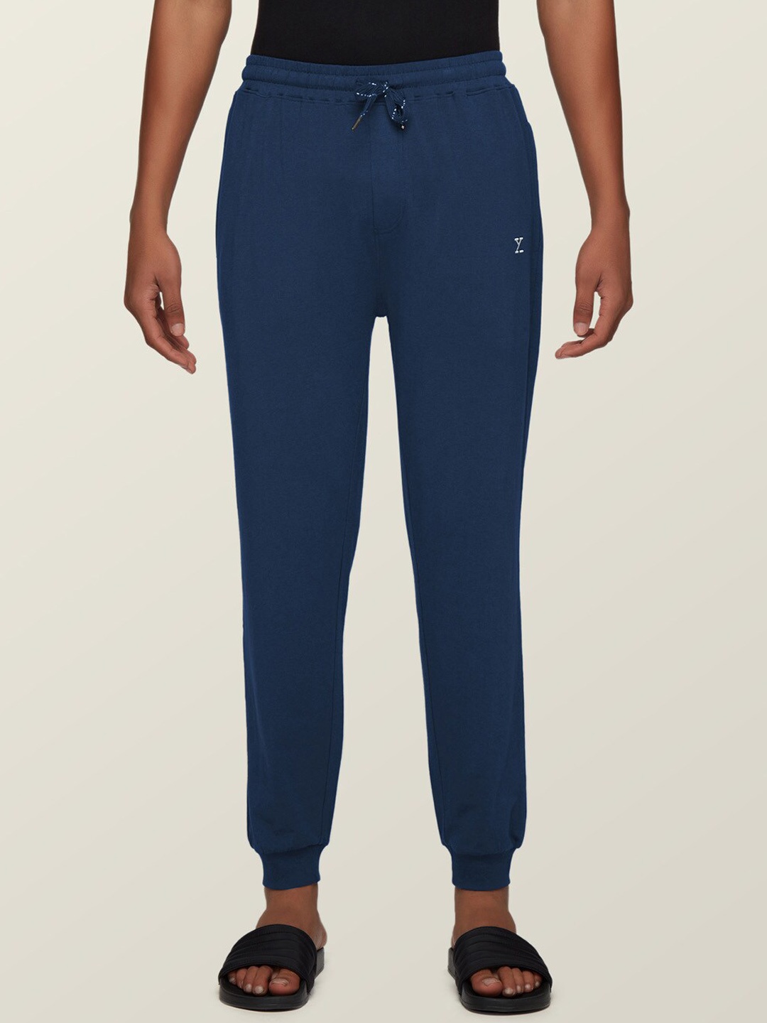 

XYXX Men Blue Solid Cotton Joggers