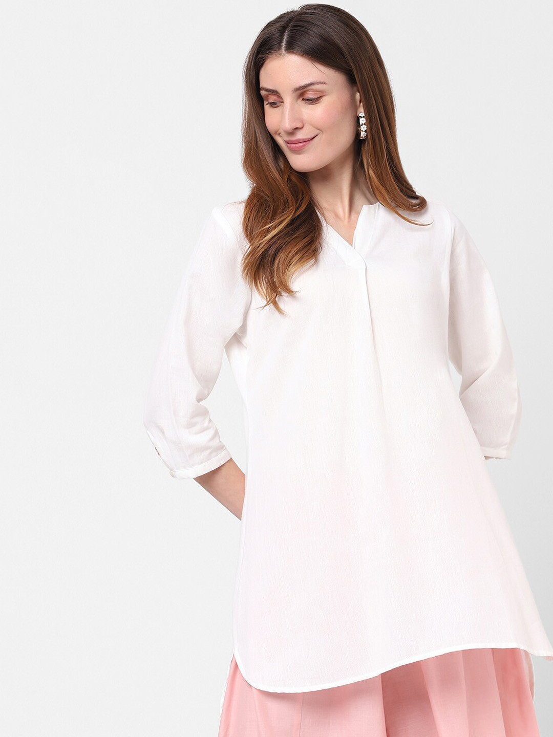 

Indifusion Women White Kurta