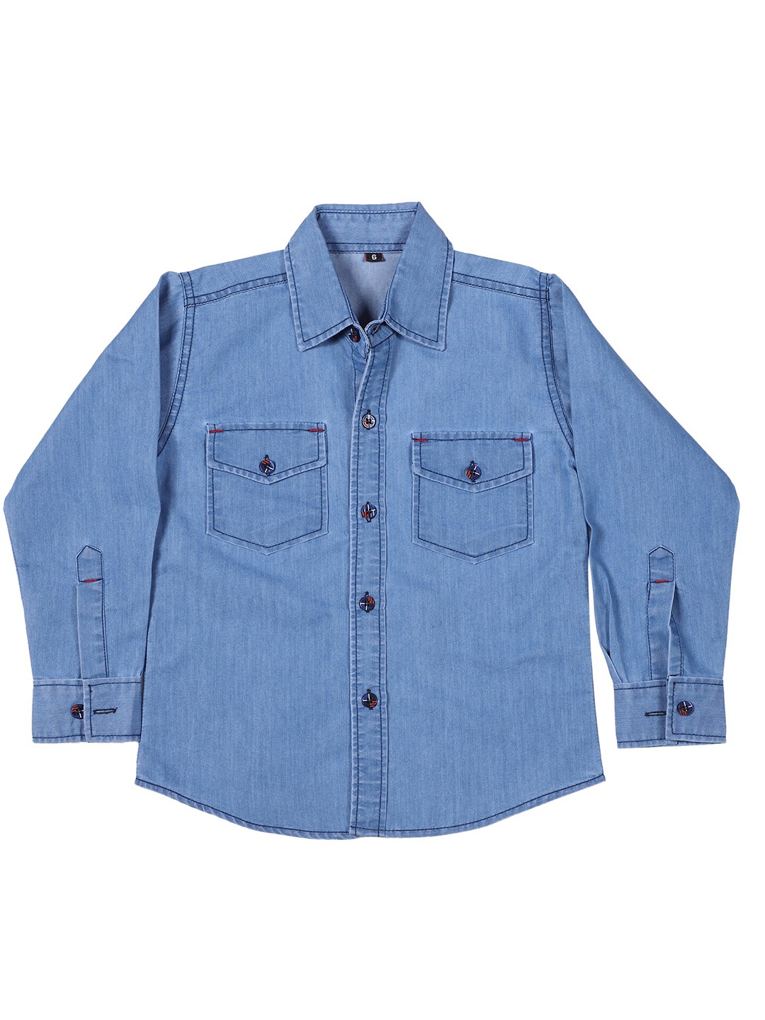 

CREMLIN CLOTHING Boys Blue Faded Casual Shirt