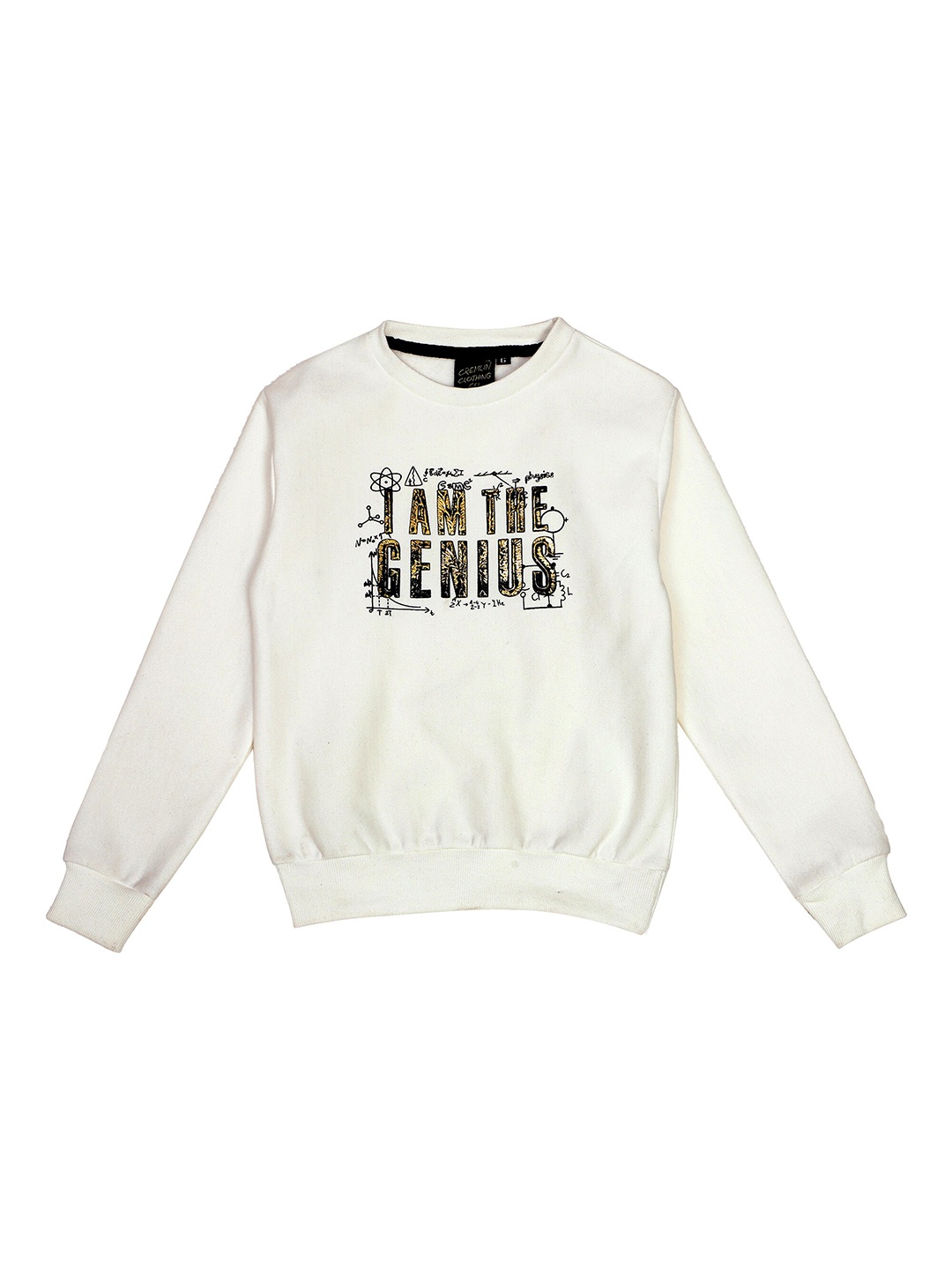 

CREMLIN CLOTHING Boys White Printed Sweatshirt