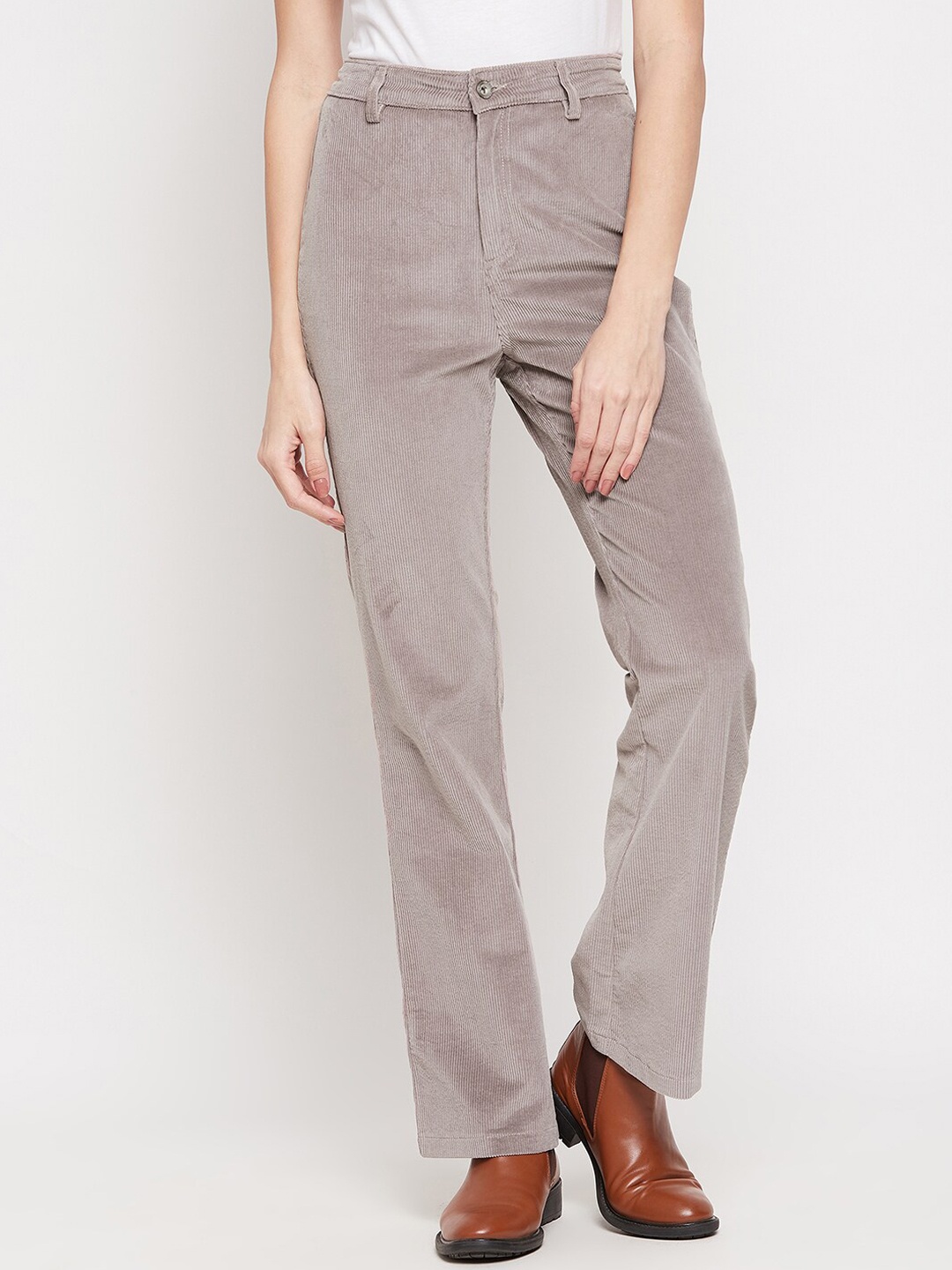 

CAMLA Women Mauve Textured Trousers