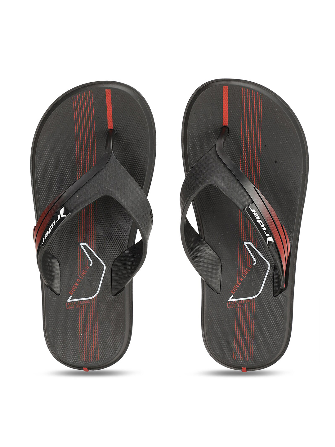 

Rider Men Black & Red Printed Slip-On