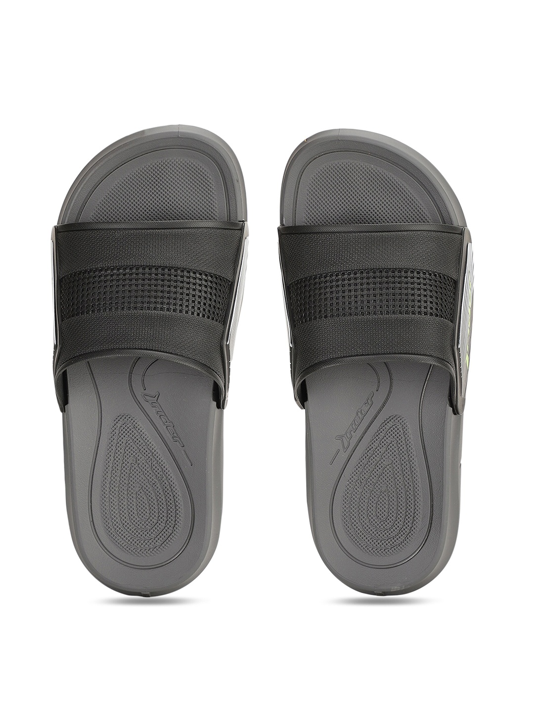 

Rider Men Grey Solid Slip On Sliders