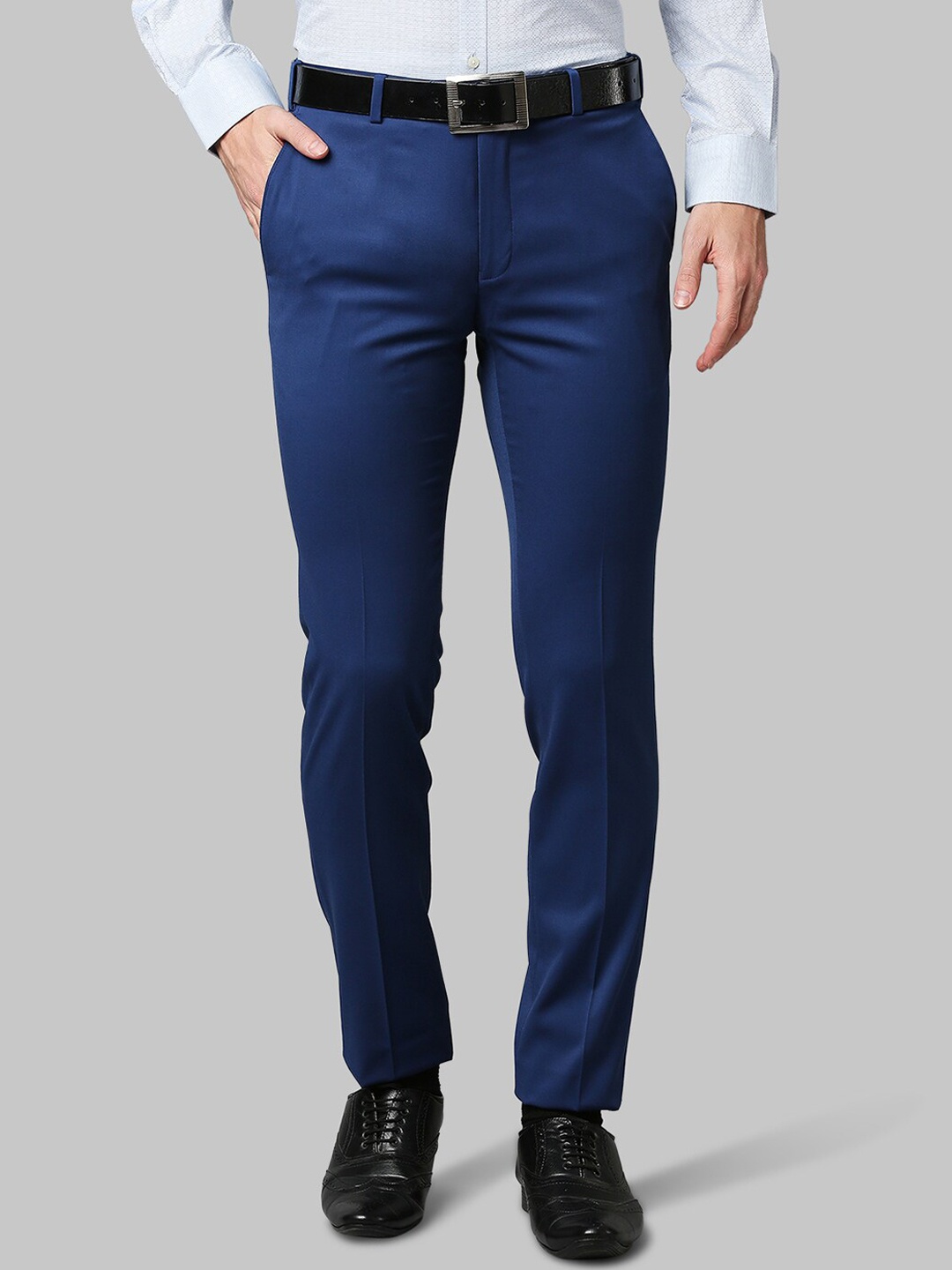 

Raymond Men Blue Slim Fit Formal Trousers