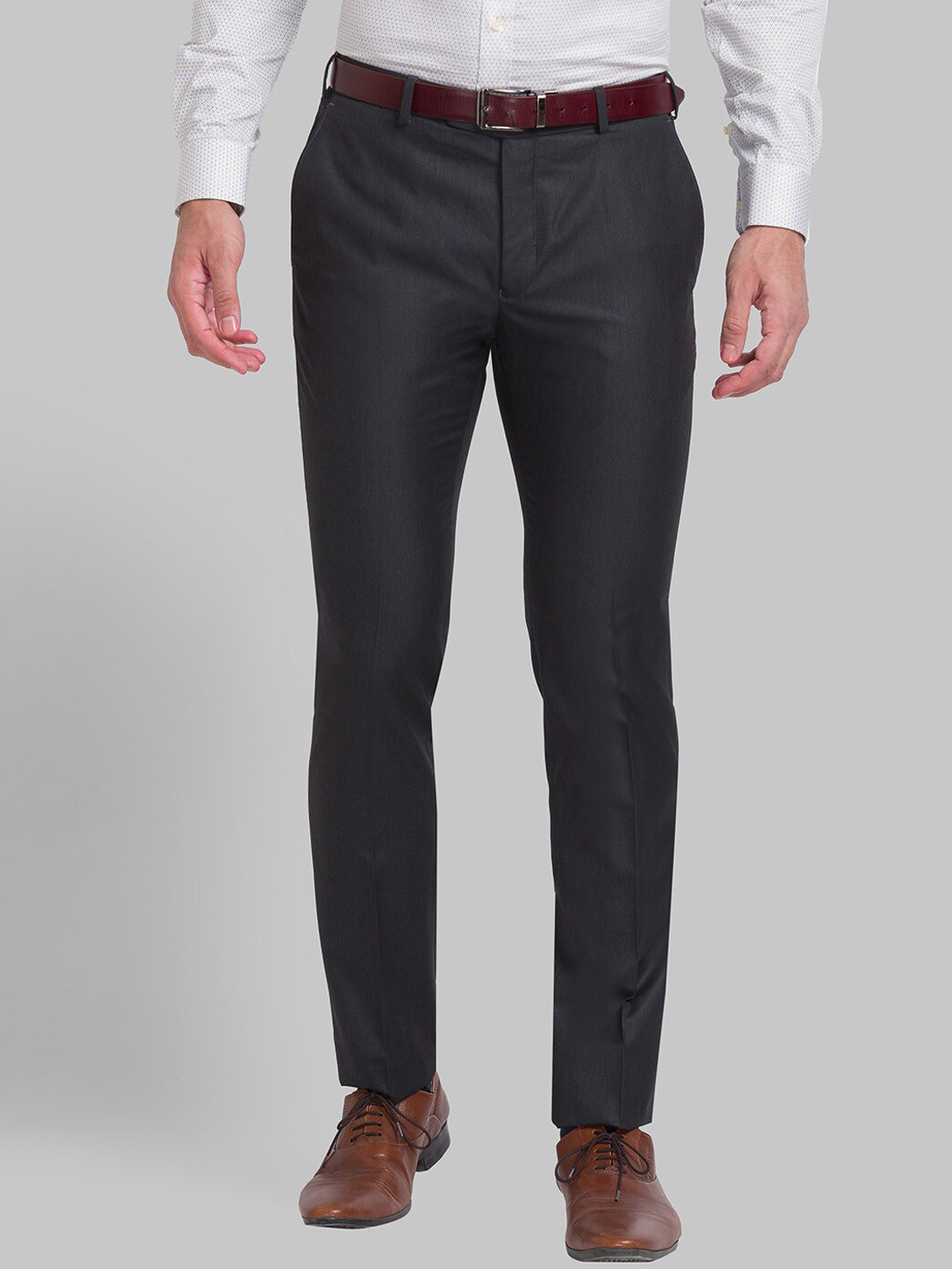 

Raymond Men Grey Slim Fit Formal Trousers