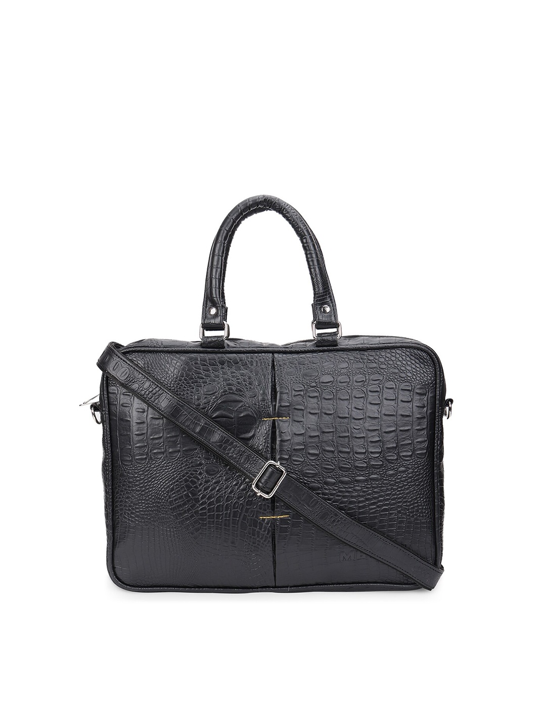 

MBOSS Unisex Black Textured Laptop Bag