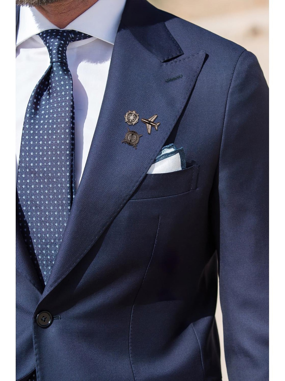 

The Tie Hub Men Set Of 3 Brown Lapel Pin