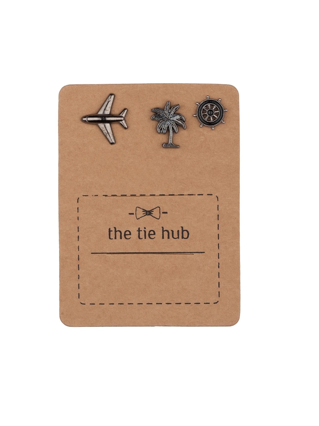 

The Tie Hub Men Set Of 3 Textured Accessory Gift Set, Copper