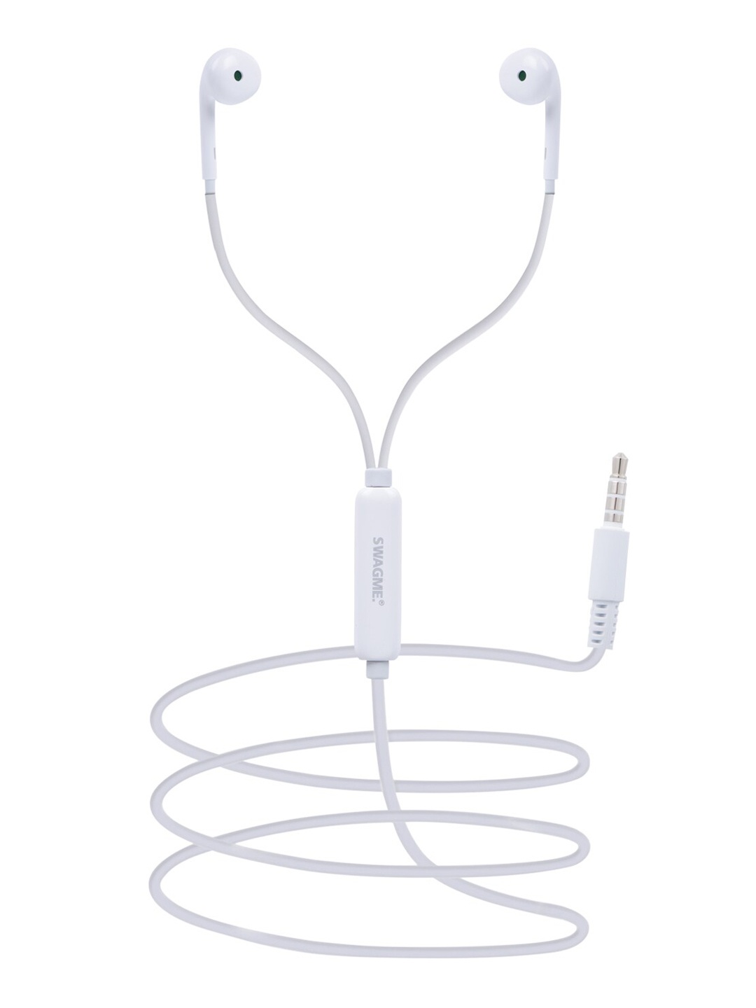 

SWAGME Unisex White Solid In Ear Headphones