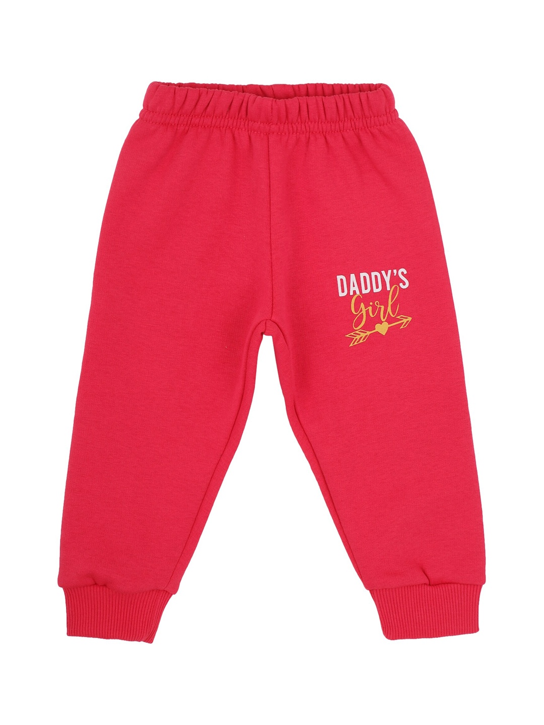 

Bodycare Kids Girls Pink Printed Relaxed-Fit Track Pant