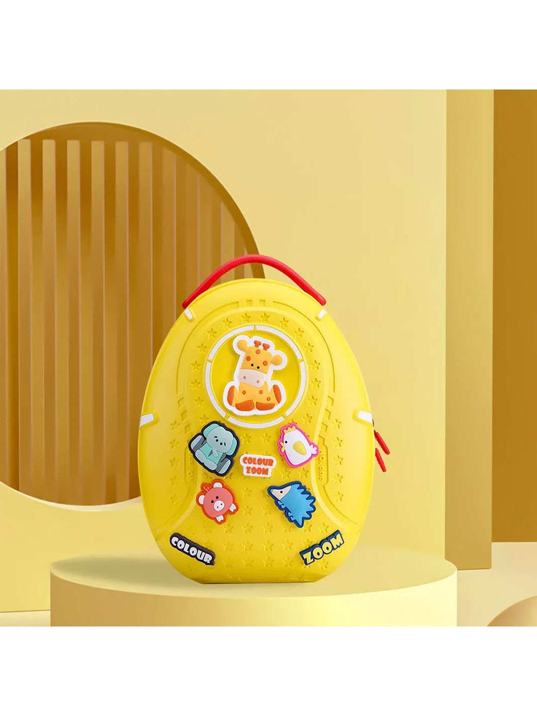 

Little Surprise Box LLP Unisex Kids Yellow & White Backpack