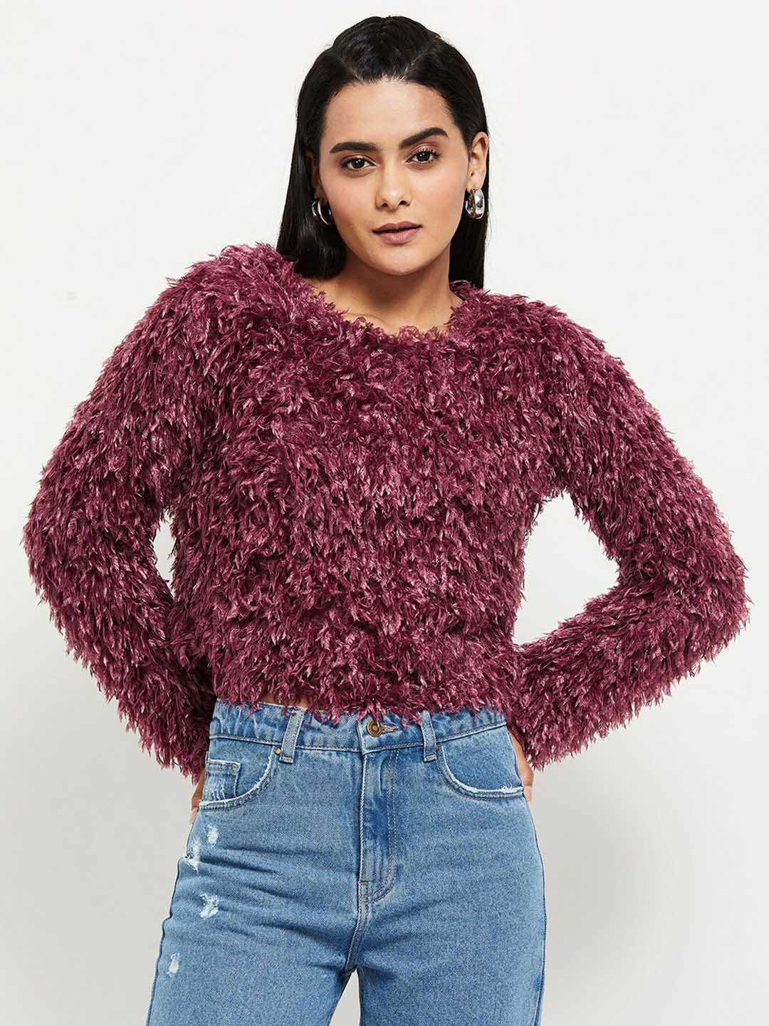 

max Women Purple Pullover
