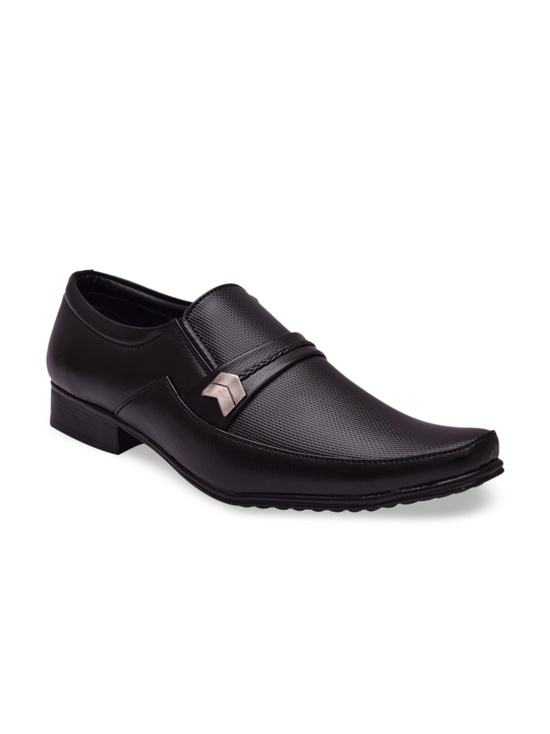 

Sir Corbett Men Black Solid Synthetic Formal Shoes