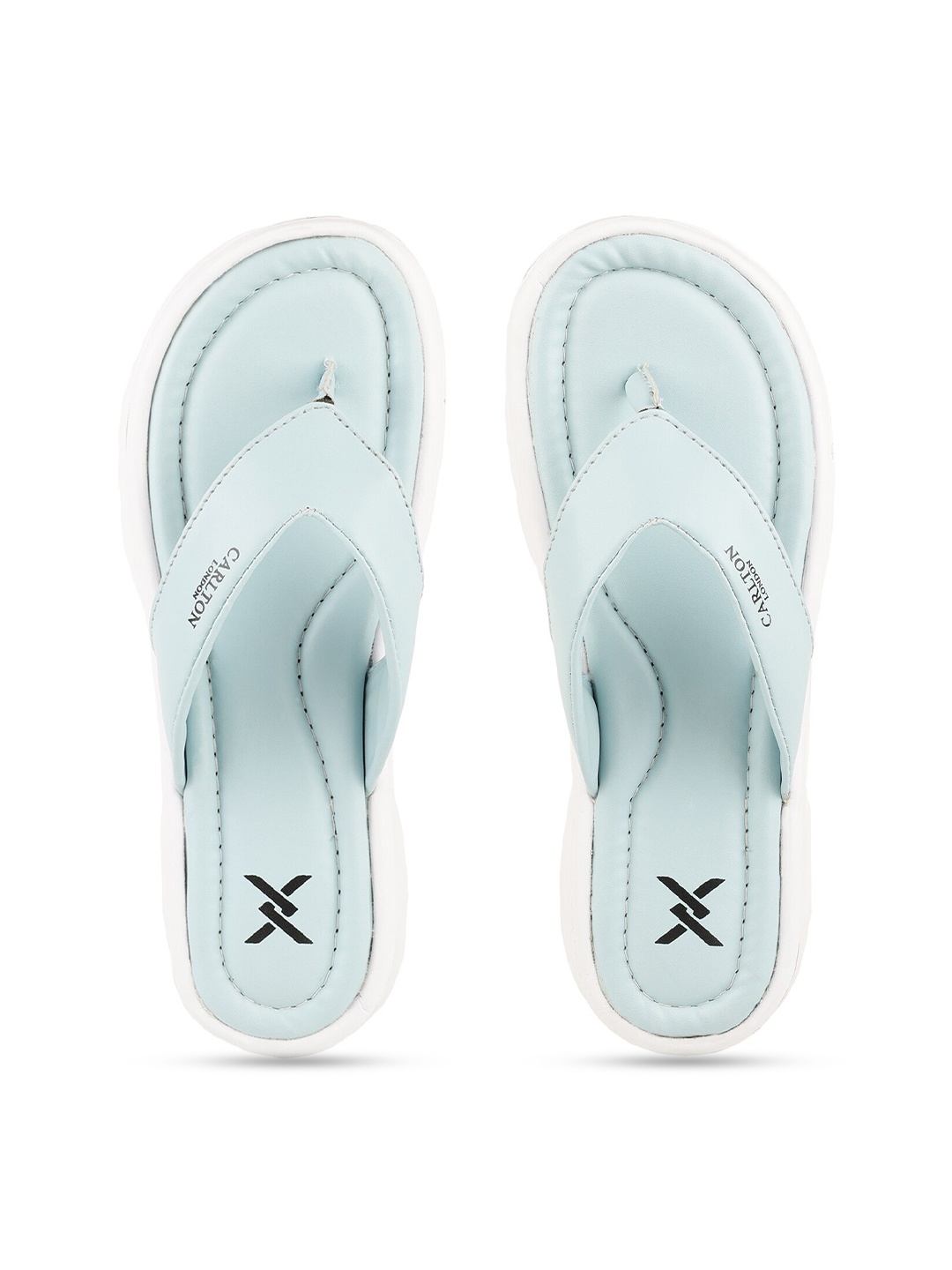 

Carlton London sports Women Blue & White Thong Flip-Flops