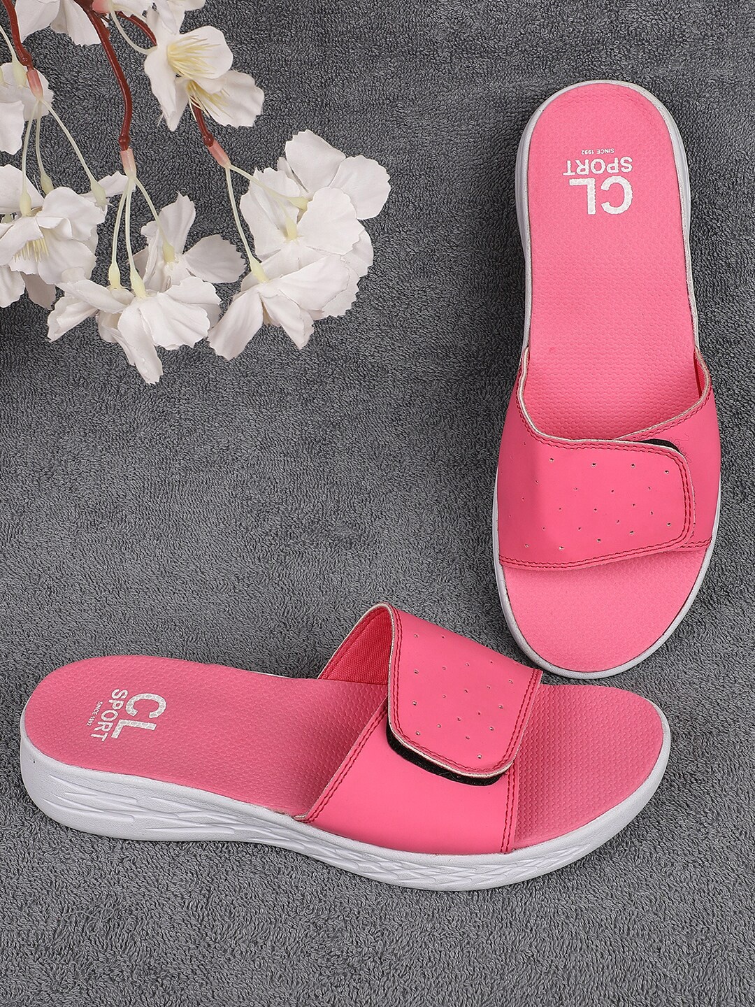 

Carlton London sports Women Pink Sliders