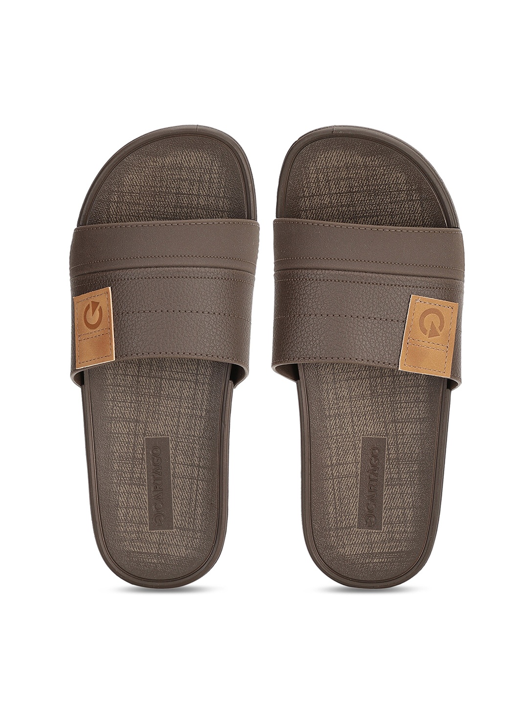 

CARTAGO Men Brown Solid Sliders