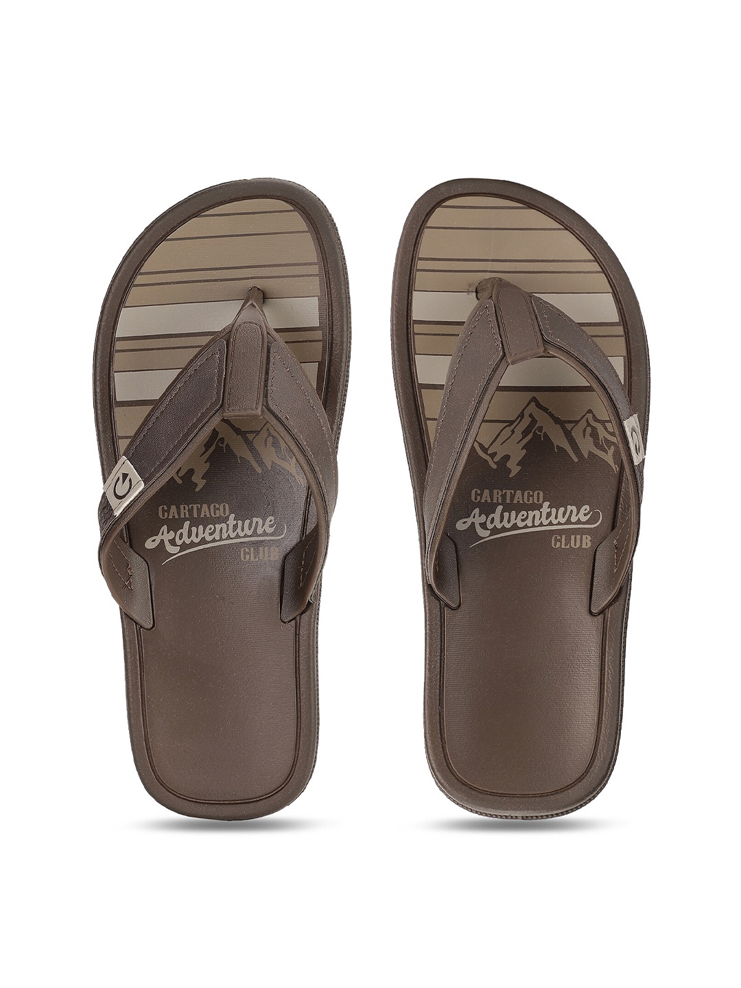 

CARTAGO Men Brown Printed Slip-On