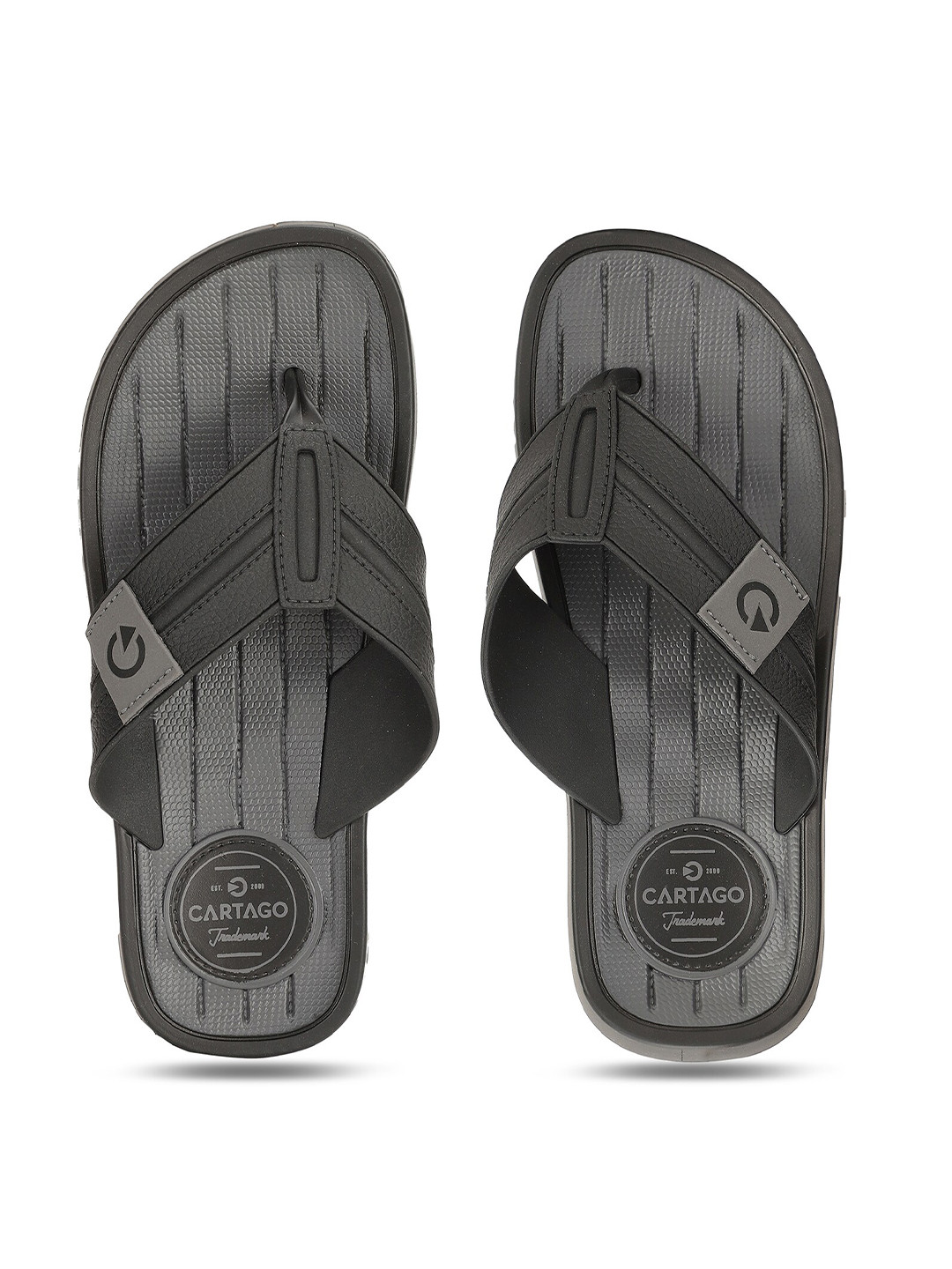 

CARTAGO Men Black Thong Flip-Flops