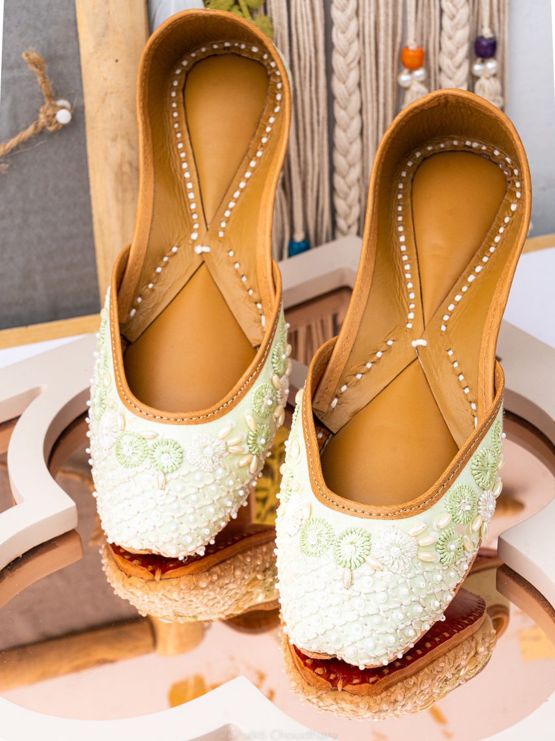 

NR By Nidhi Rathi Women Green Ballerinas Flats