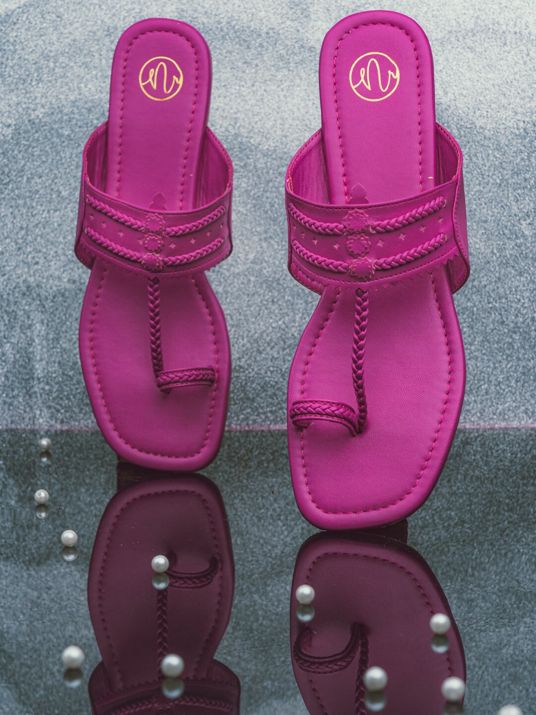 

NR By Nidhi Rathi Women Pink One Toe Flats