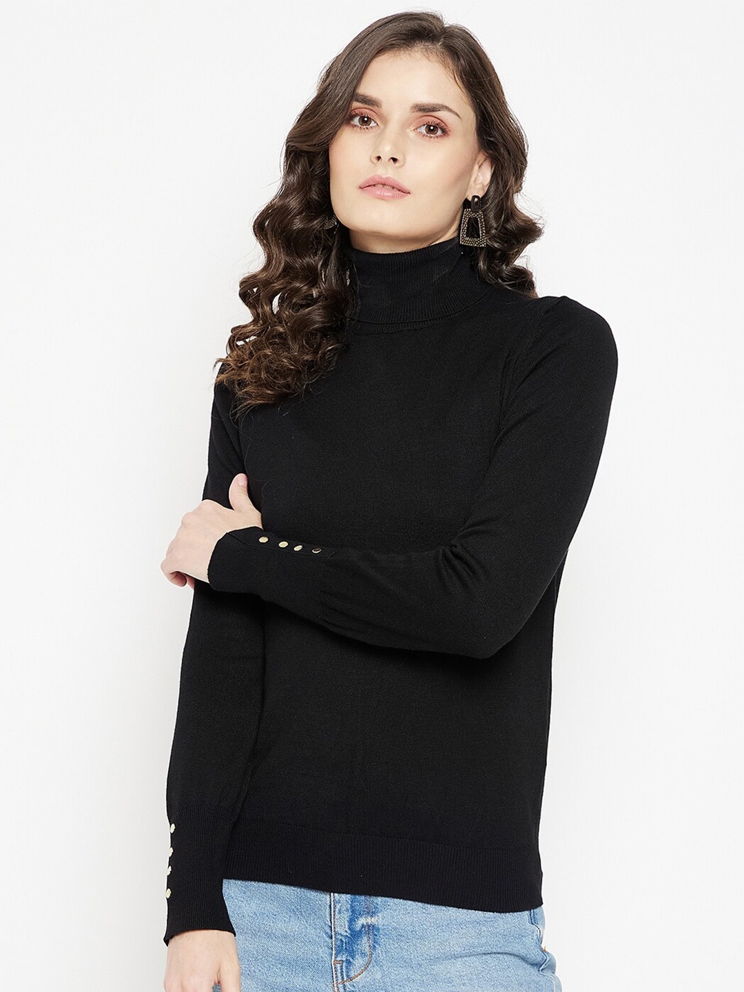 

Madame Women Black Pullover