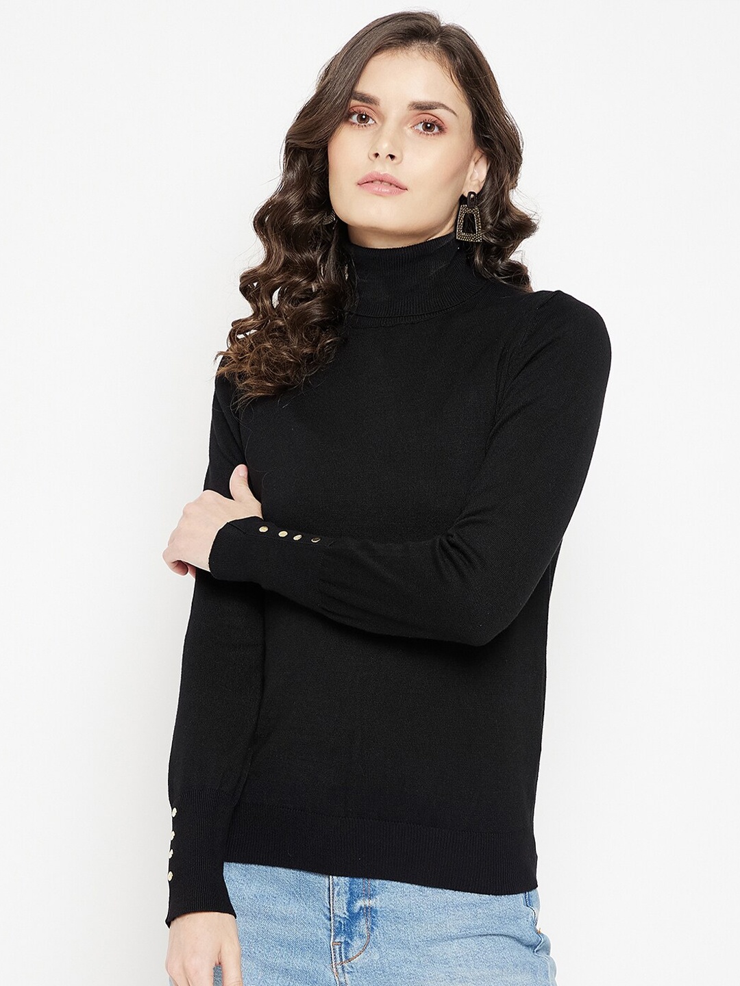 

Madame Women Black Pullover