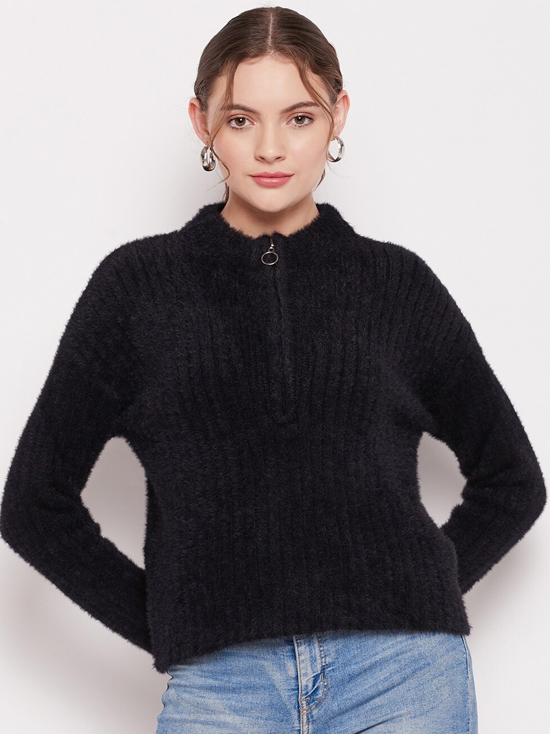 

Madame Women Black Pullover