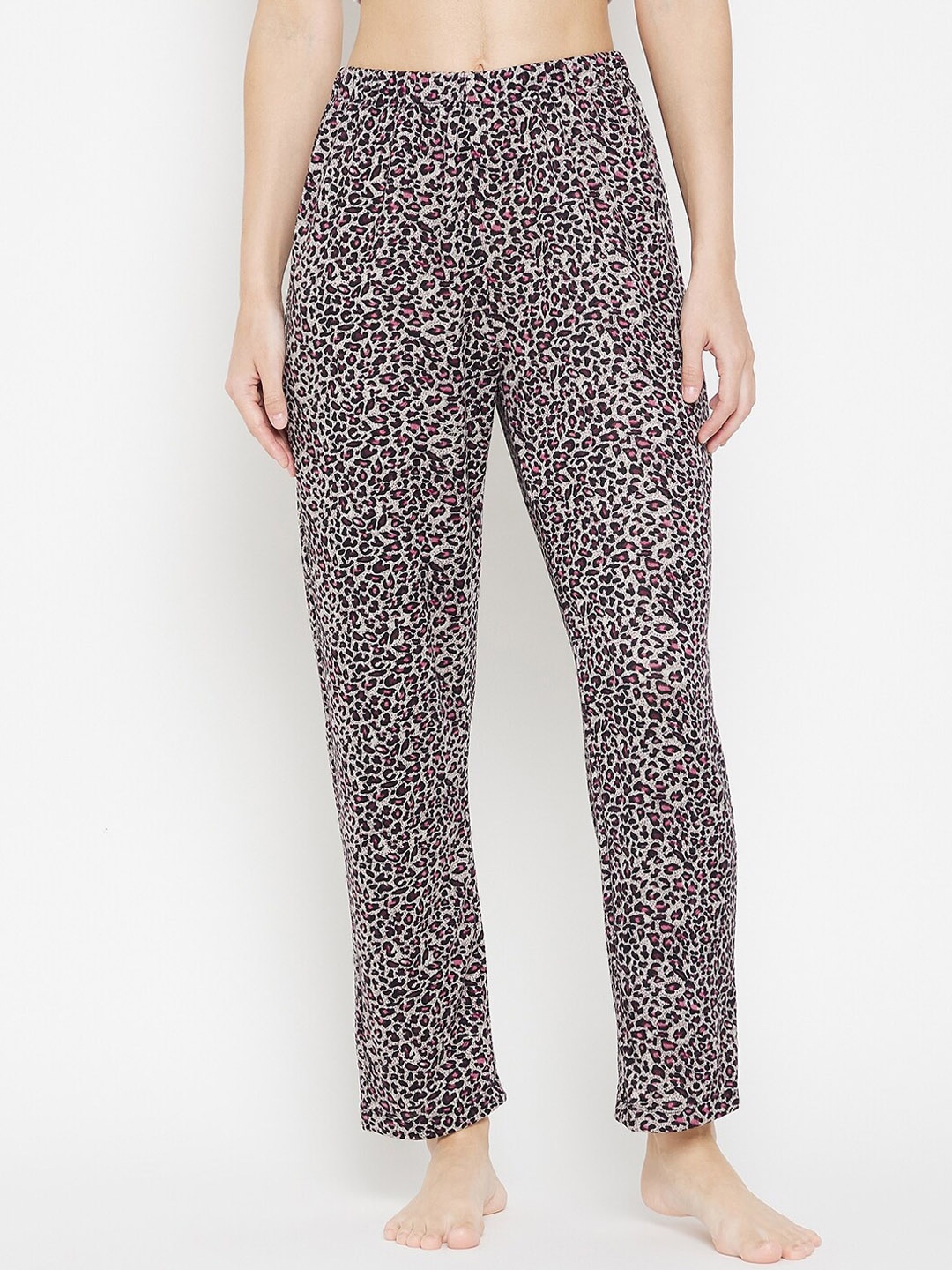 

MADAME M SECRET Women Black Animal Printed Lounge Pants