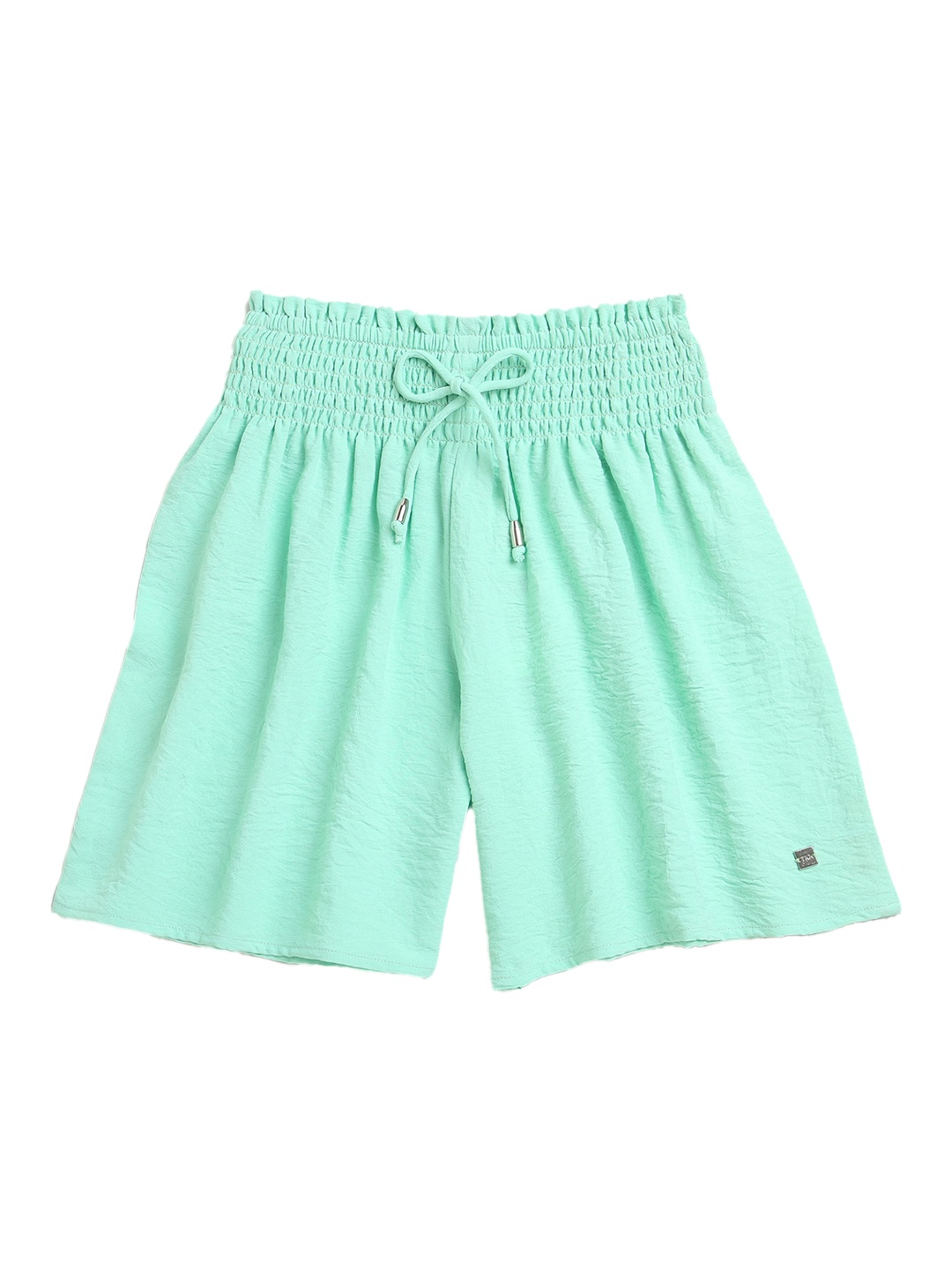 

Tiny Girl Girls Sea Green Mid rise Shorts