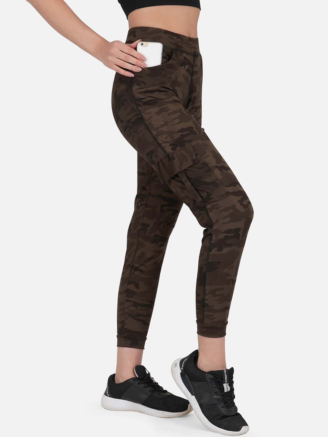 

IMPERATIVE Women Brown Solid Track Pant