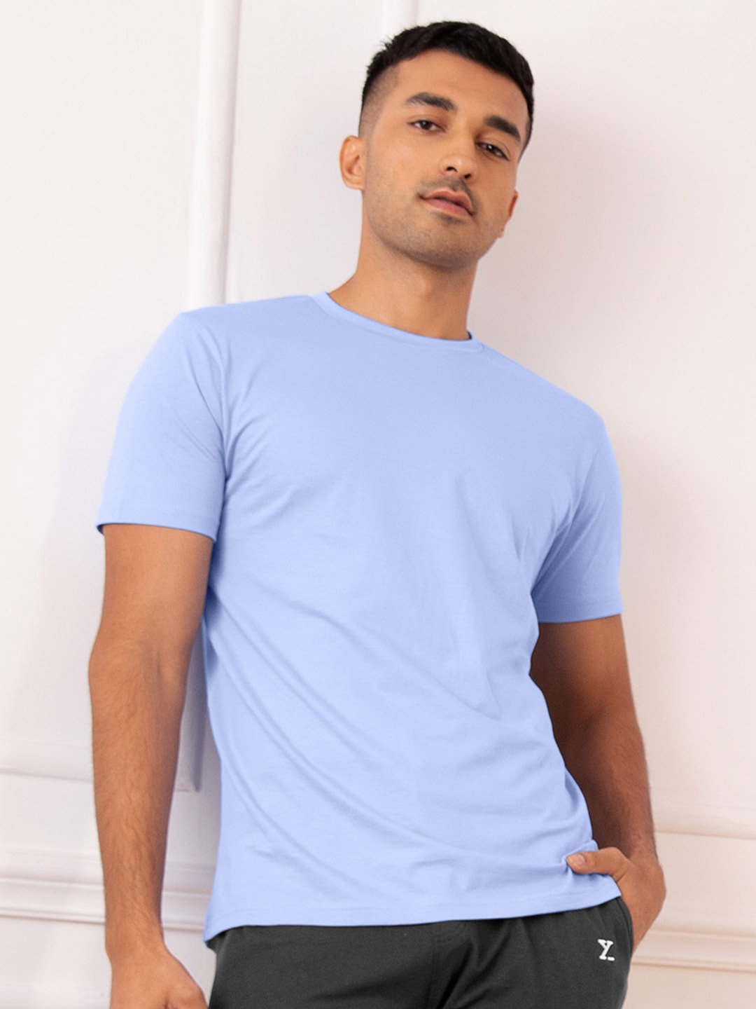 

XYXX Men Iconique Intellicraft Supima Cotton T-Shirts, Blue